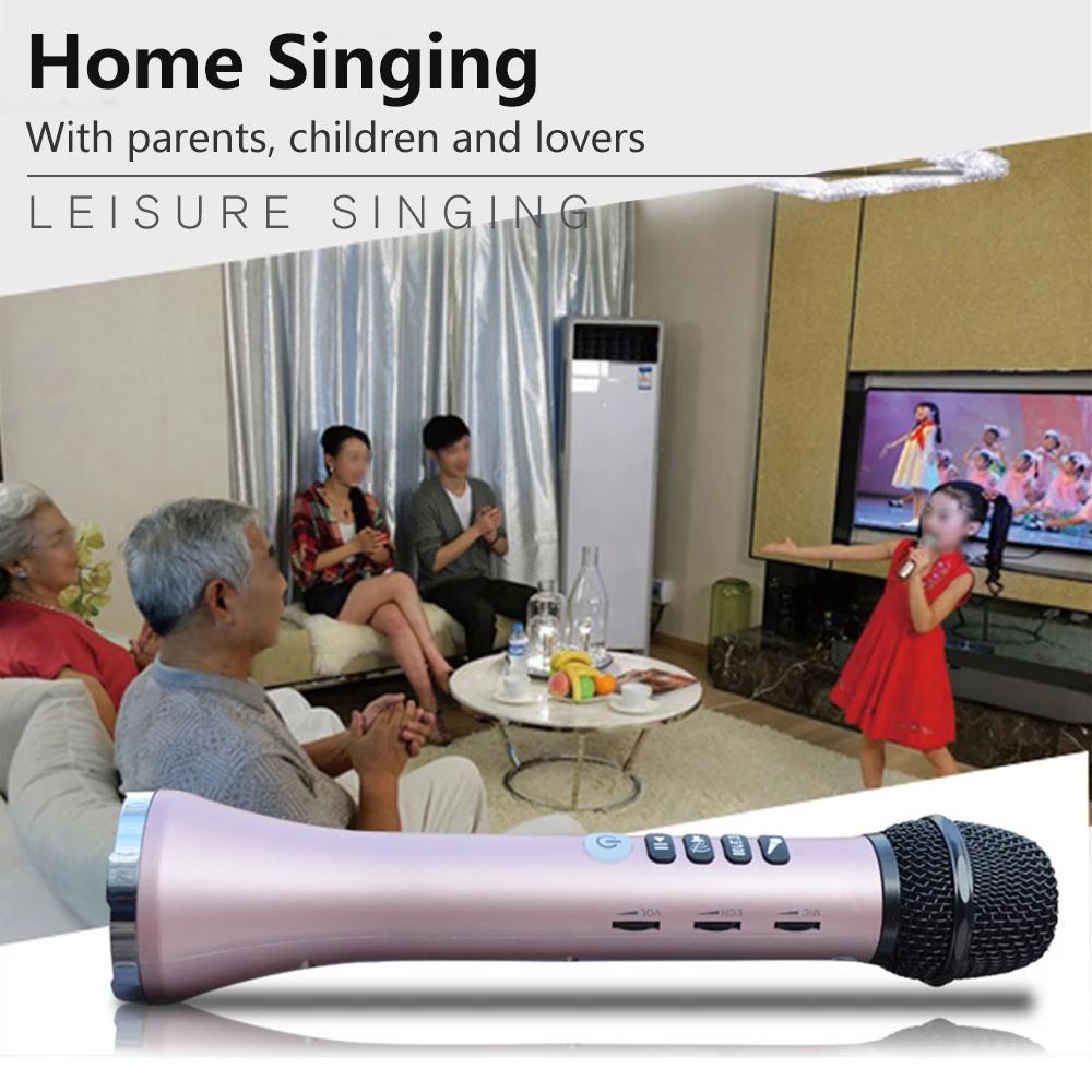 XIAOKOA L-698 15W Sans Fil Karaoké Microphone Bluetooth Haut-Parleur 4000mah 2 en 1 Déterminer Chant