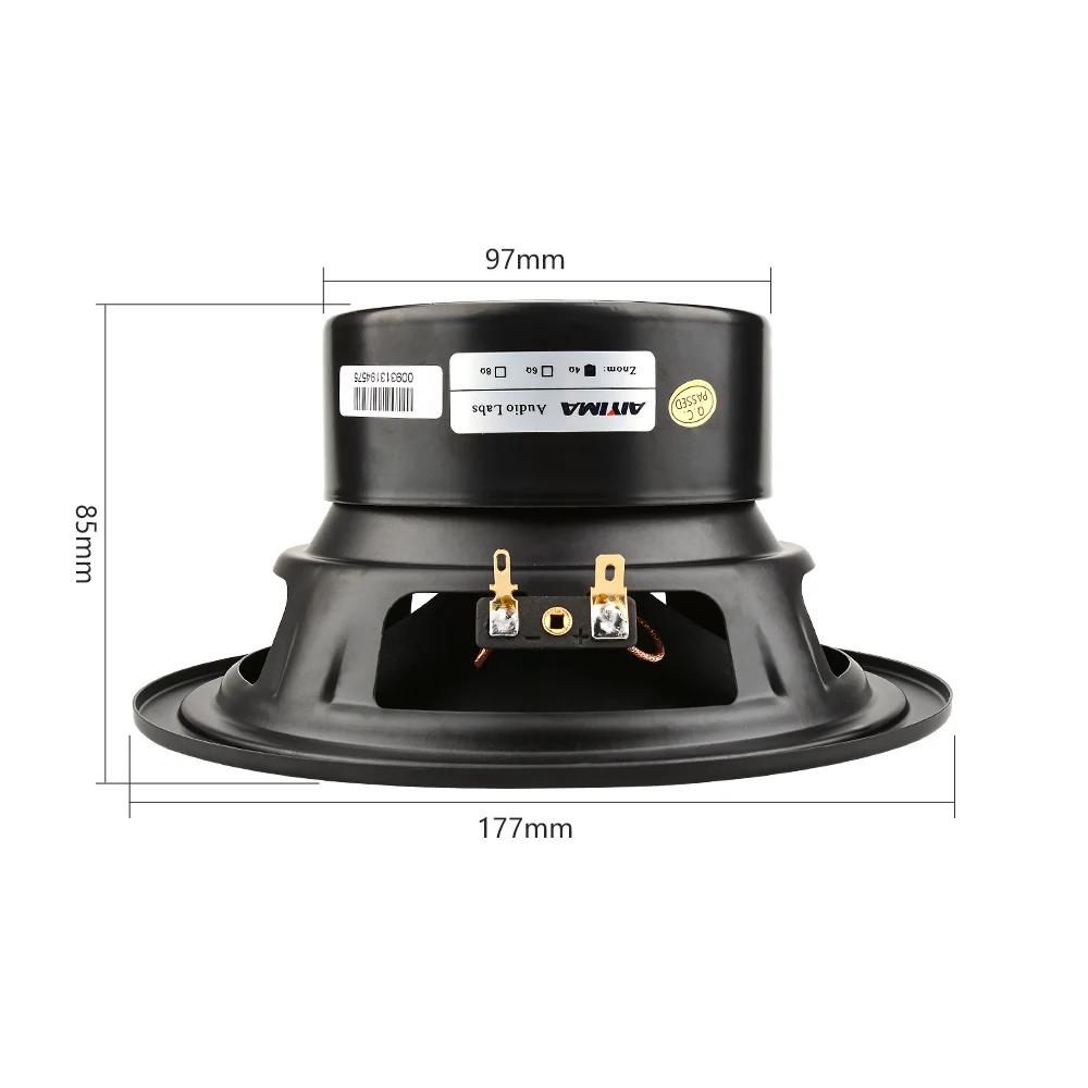 AIYIM 1 pièce Haut-parleur Woofer 6,5 pouces 4/8 Ohm 80W Unité de haut-parleur médium-grave pour Hom