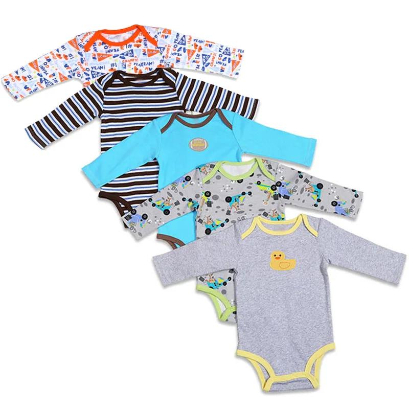 Body pour bébé en coton à manches longues, 5 pièces, 3M-24M, à ailes