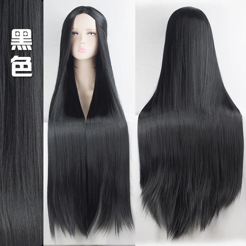 100 cm cosplay perruque longue HSIU fibre haute température perruques synthétiques Cosplay perruques