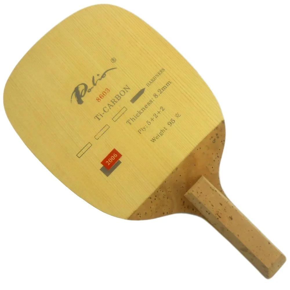 PALIO 8603 carbone titane lame de Tennis de Table raquette JS japonais Penhold attaque rapide Origin