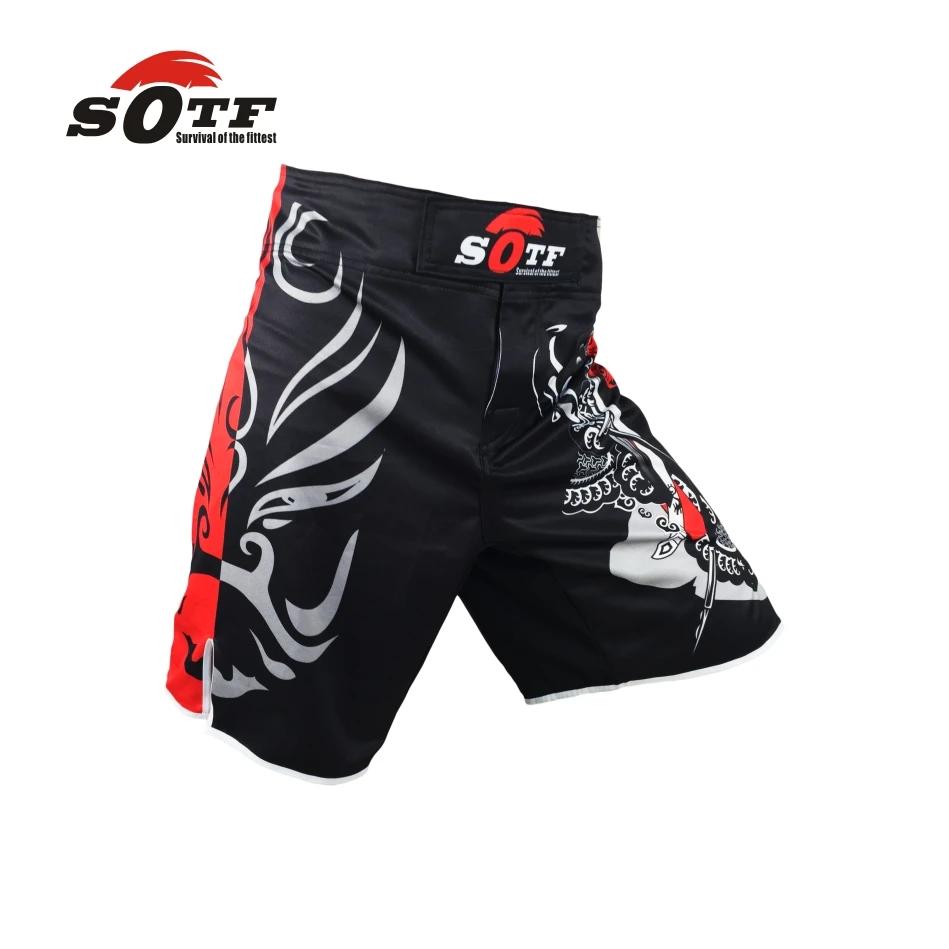 SOTF mma shorts boxe muay thai maillot de boxe tigre muay thai kickboxing vêtements de combat guan y