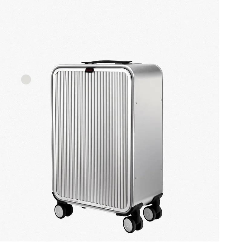 Valise d'embarquement de haute qualité en Aluminium, taille 20 "24", serrure TAS 100%, chariot d'aff