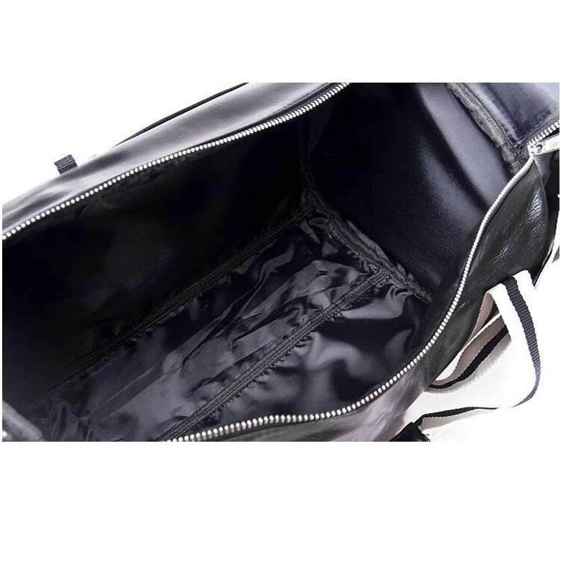 Sac de Sport en cuir imperméable pour femmes et hommes, sacs à bandoulière avec poche de rangement p