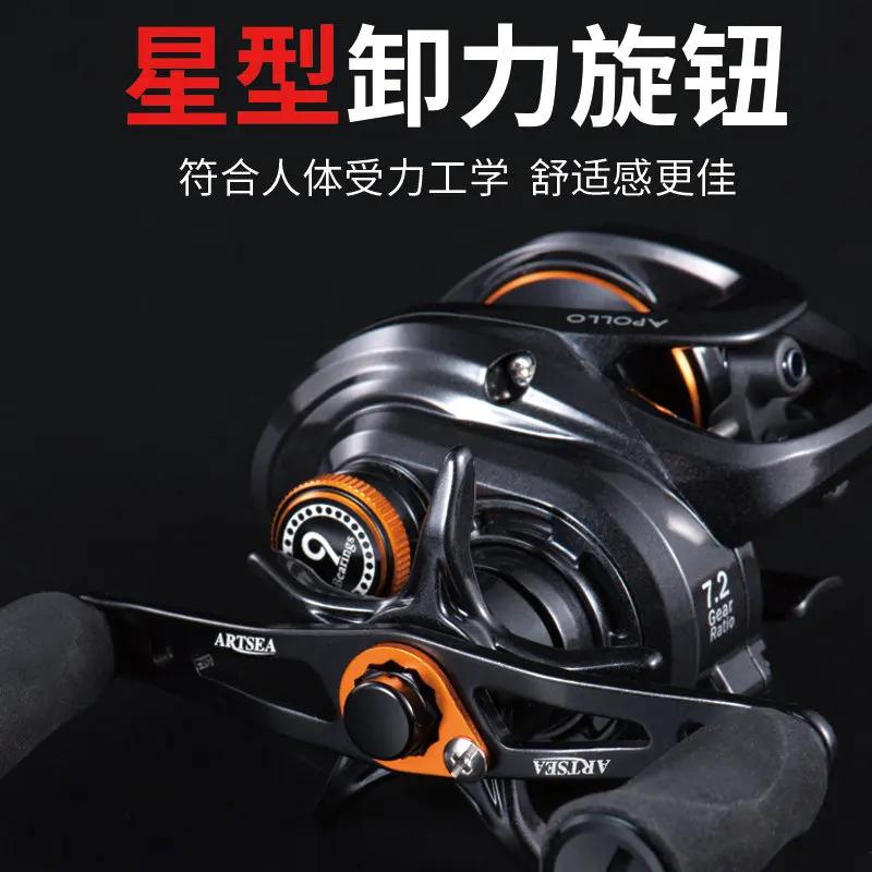 ARTSEA nouveau moulinet Baitcasting système de freinage magnétique roue de pêche 204g 5KG traînée ma