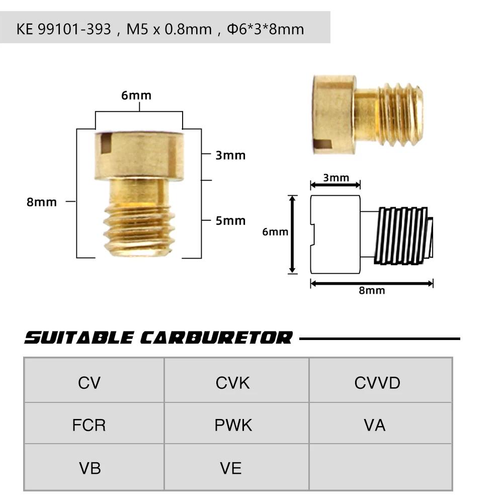ZSDTRP 20 pièces carburateur principal/lent pilote Jet ensemble de remplacement pour PWK PWM PE 24 2