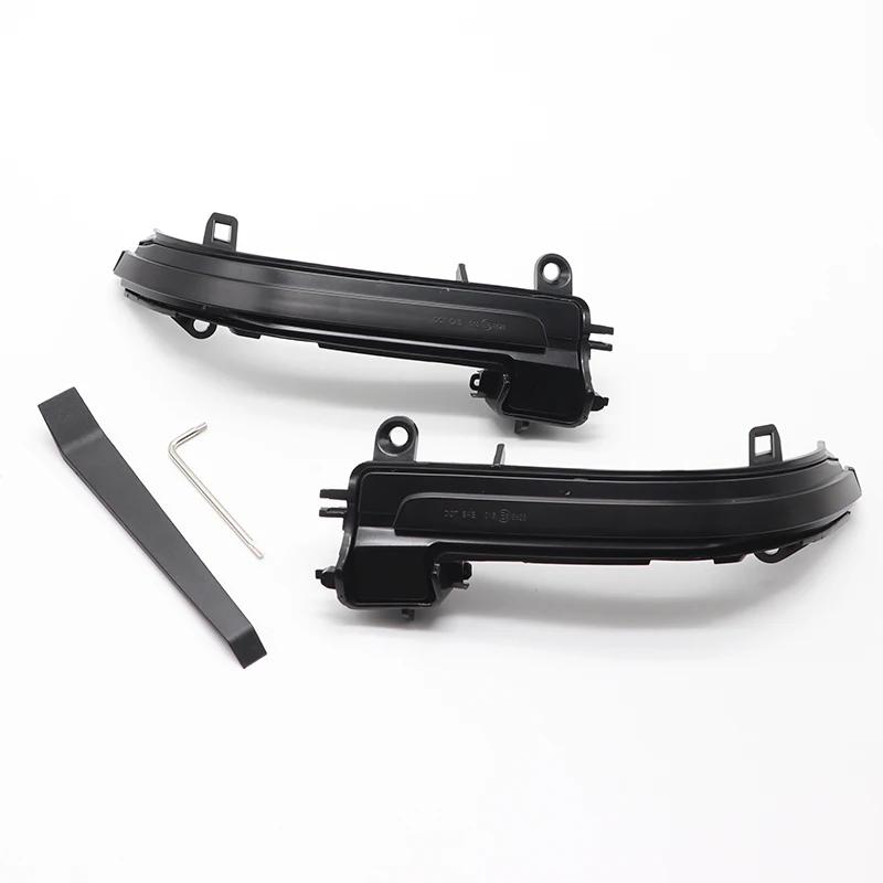 Lumière de rétroviseur pour BMW 1 2 3 4 X1 M série F20 F30 F34 F36 E84 F87 i3, LED dynamique noire,