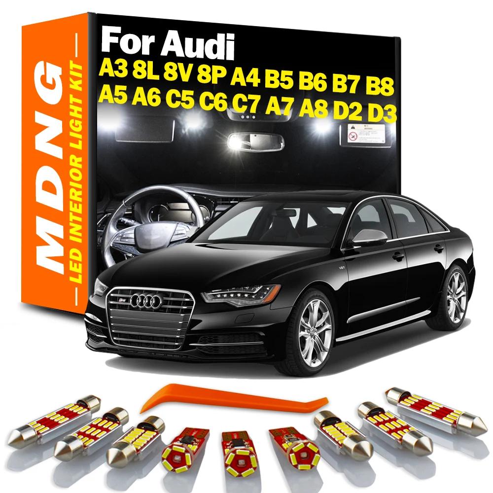 MDNG Canbus lampes de voiture pour Audi A3 8L 8V 8P A4 B5 B6 B7 B8 A5 A6 C5 C6 C7 A7 A8 D2 D3 Kit d'