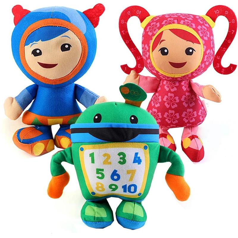 Umizoomi Team Soft Plush Figure Toy, Bot MILLI Geo Stuffed Butter Dos, Cadeau pour les fans, Anniver