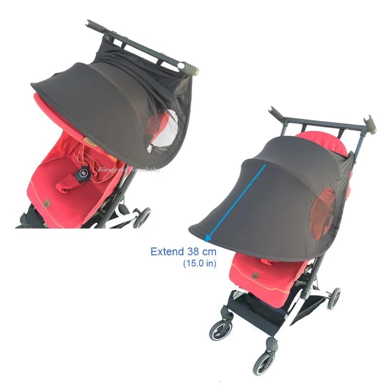 KID COLU ® Accessoires de poussette pour bébé, pare-soleil, housse d'auvent extensible pour Cybex