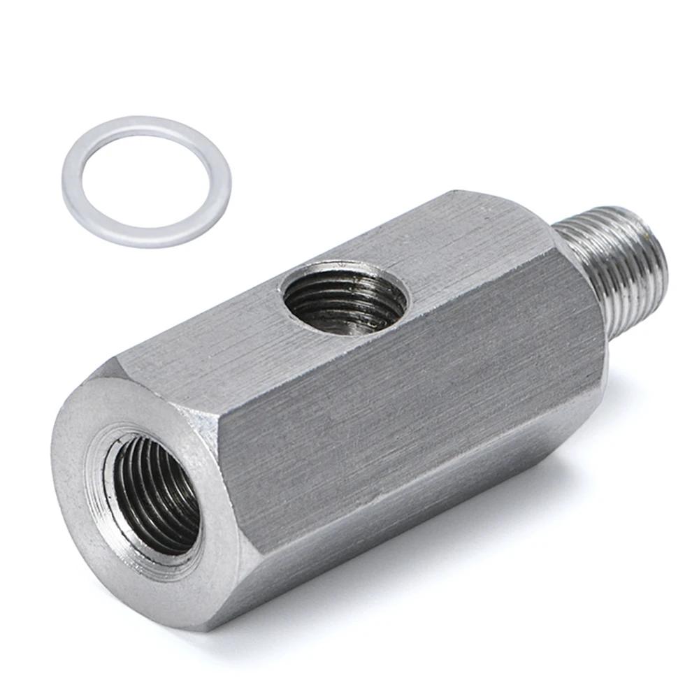 Capteur de pression d'huile BSPT en acier inoxydable, 1/8 pouces, adaptateur en T Sendor vers jauge