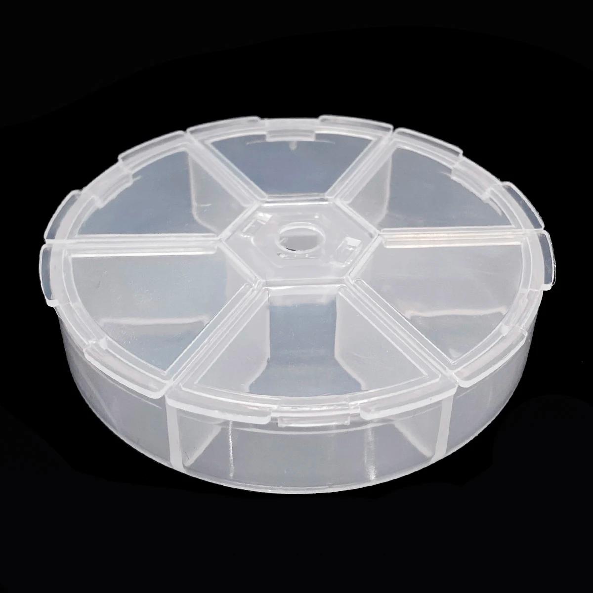 1Pc 6/8/10 grille en plastique pilule médecine support de la boîte organisateur de stockage conteneu