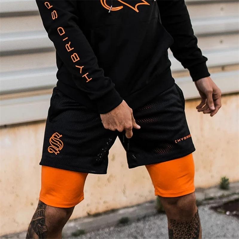 8-couleurs!!! Short de Camouflage 2 en 1 pour hommes, en maille respirante, à Double couche, pour Jo