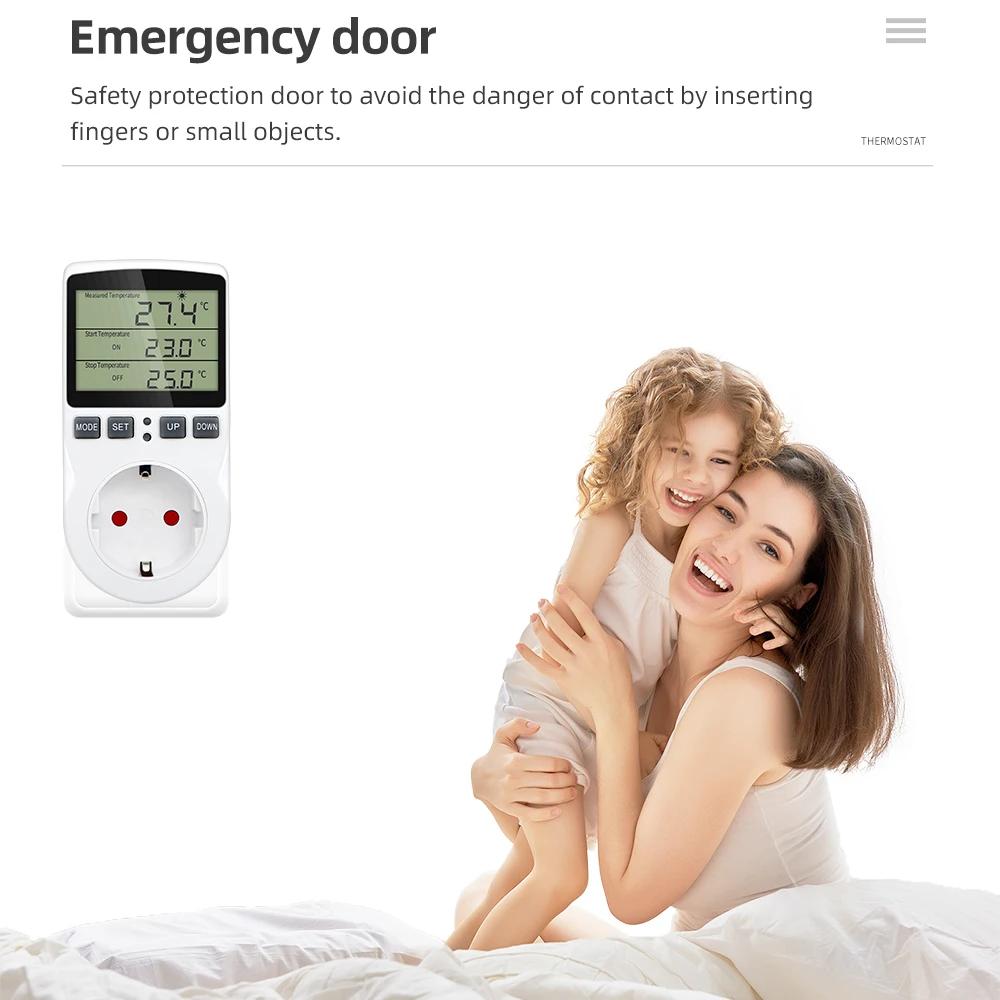 Prise de minuterie Thermostat KT3100, contrôleur de température multifonction, sortie avec interrupt