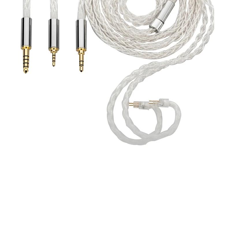 Câble pour écouteurs MOONDROP Line K, câble amélioré en cuivre plaqué argent de haute pureté Kato Ar