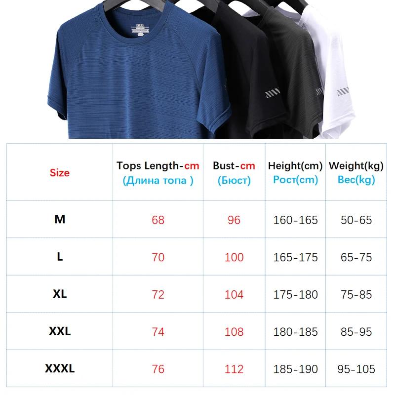 T-shirt de Sport à manches courtes pour hommes, séchage rapide, respirant, pour Jogging, Fitness