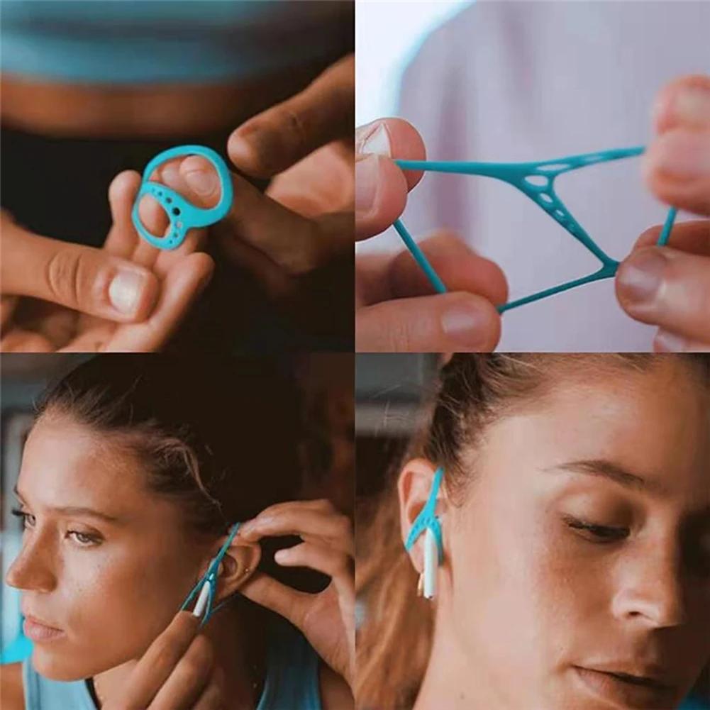 Crochets d'oreille anti-chute pour AirPods Pro, porte-écouteurs sans fil, support en silicone pour l
