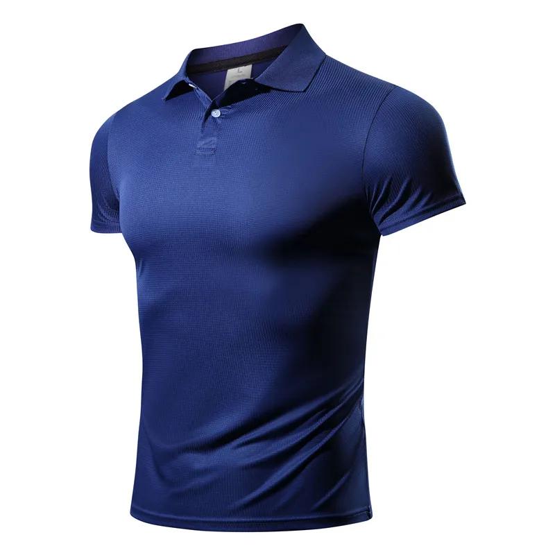 T-shirt homme sport polyester col décontracté - Séchage rapide léger pour survêtement et entraînement