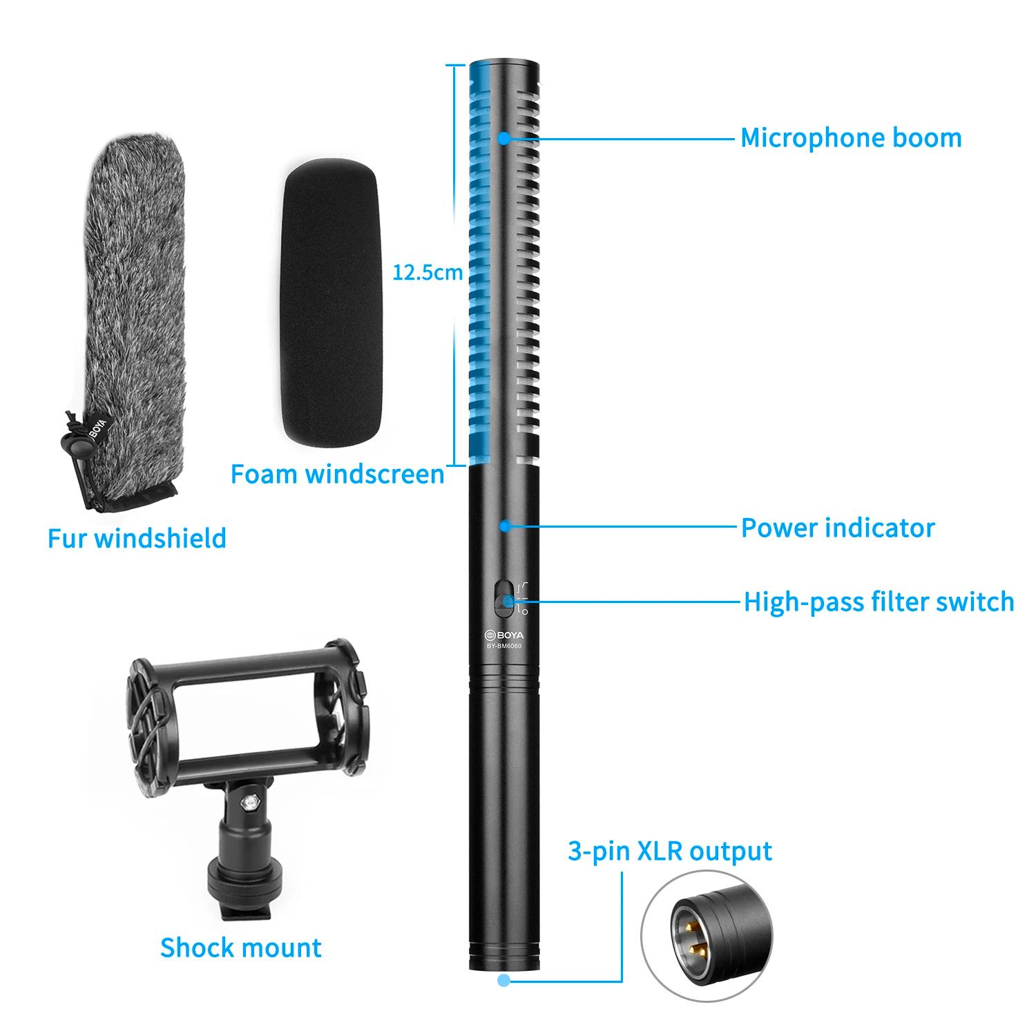BOYA BY-BM6060 – Microphone professionnel à condensateur Super cardioïde, pour Canon, Nikon, Sony, v