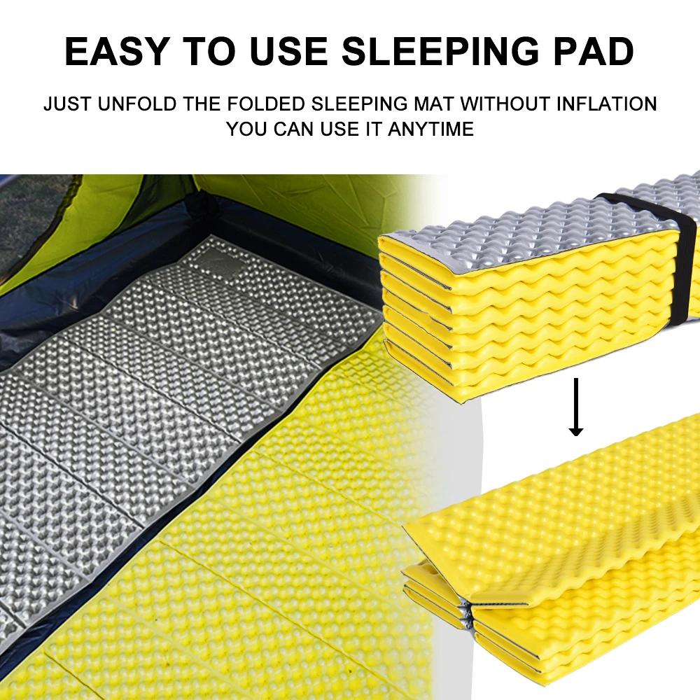 ESEA-Matelas de couchage en mousse portable, étanche à l'humidité, pour voyage, trekking, camping