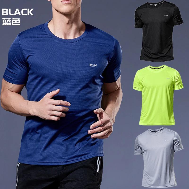 Maillot de Course à Séchage Rapide pour Homme, TShirt de Football, Vêtements de Sport, Fitness, Comp
