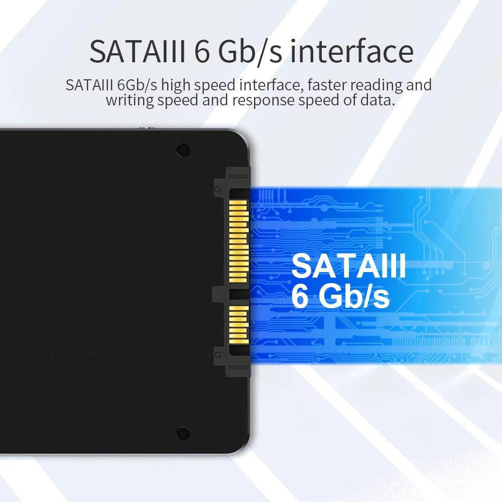 Netac SSD 4 to 2 to 1 to 2.5 pouces SATA3 128 go 256 go 512 go SSD disque dur HDD disque SSD interne