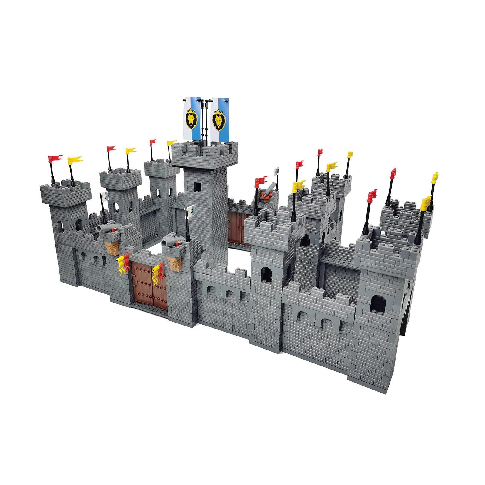 Bloc de construction pour garçon, jouet éducatif, château, forteresse, fort, pour cadeau