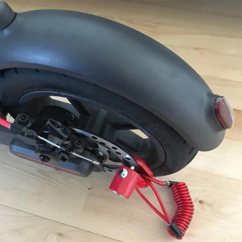 Verrouillage des freins à disque avec fil d'acier pour Scooter électrique Xiaomi M365 1S Pro, protec