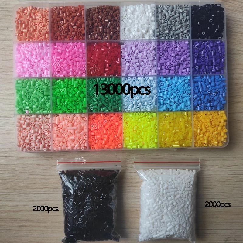Perles Perler créatives 24/72 couleurs, Kit de jouets pour enfants, perles Hama de 2.6mm, Puzzle 3D,