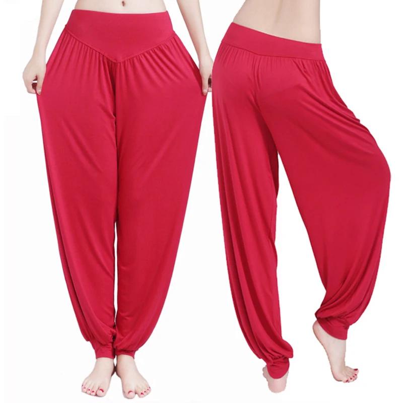 Pantalons de danse pour femmes, pieds amples, justaucorps à jambes larges, pantalons longs pour prat