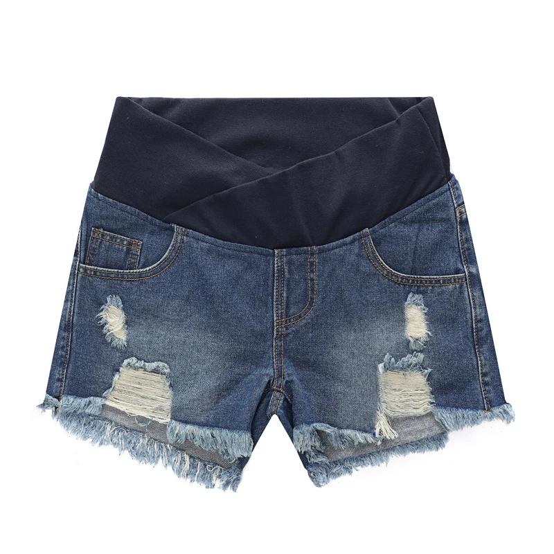 Short en Denim taille basse pour femmes enceintes, vêtements d'été, pantalons amples pour femmes enc