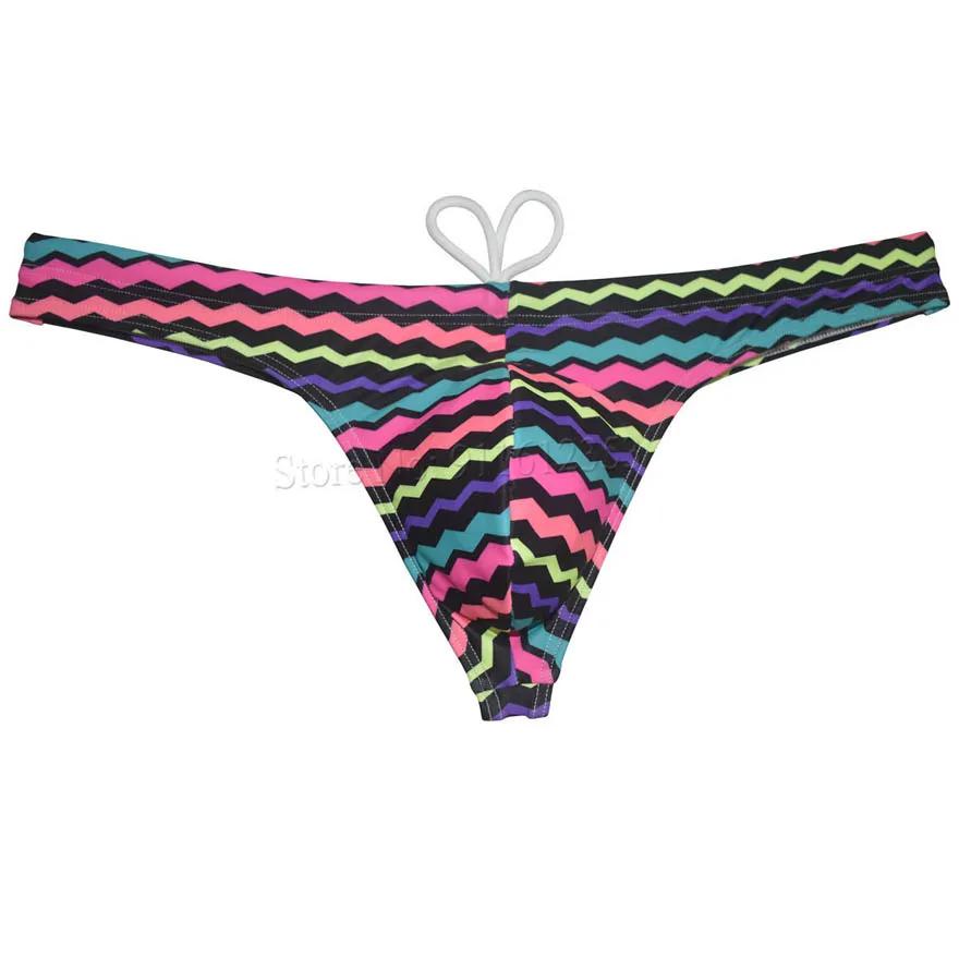 Maillot de bain homme nylon séchage rapide string sexy surf dessin animé plage dos en T