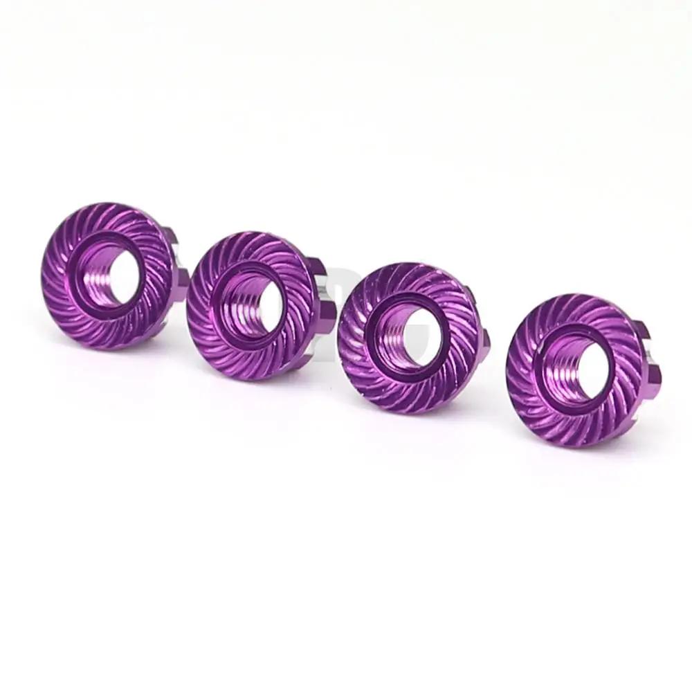 Écrou de pneu en alliage d'aluminium, pour roue RC 1/10 Trax TRtage TRX6 axial scx10 HSP YOKOMO D90