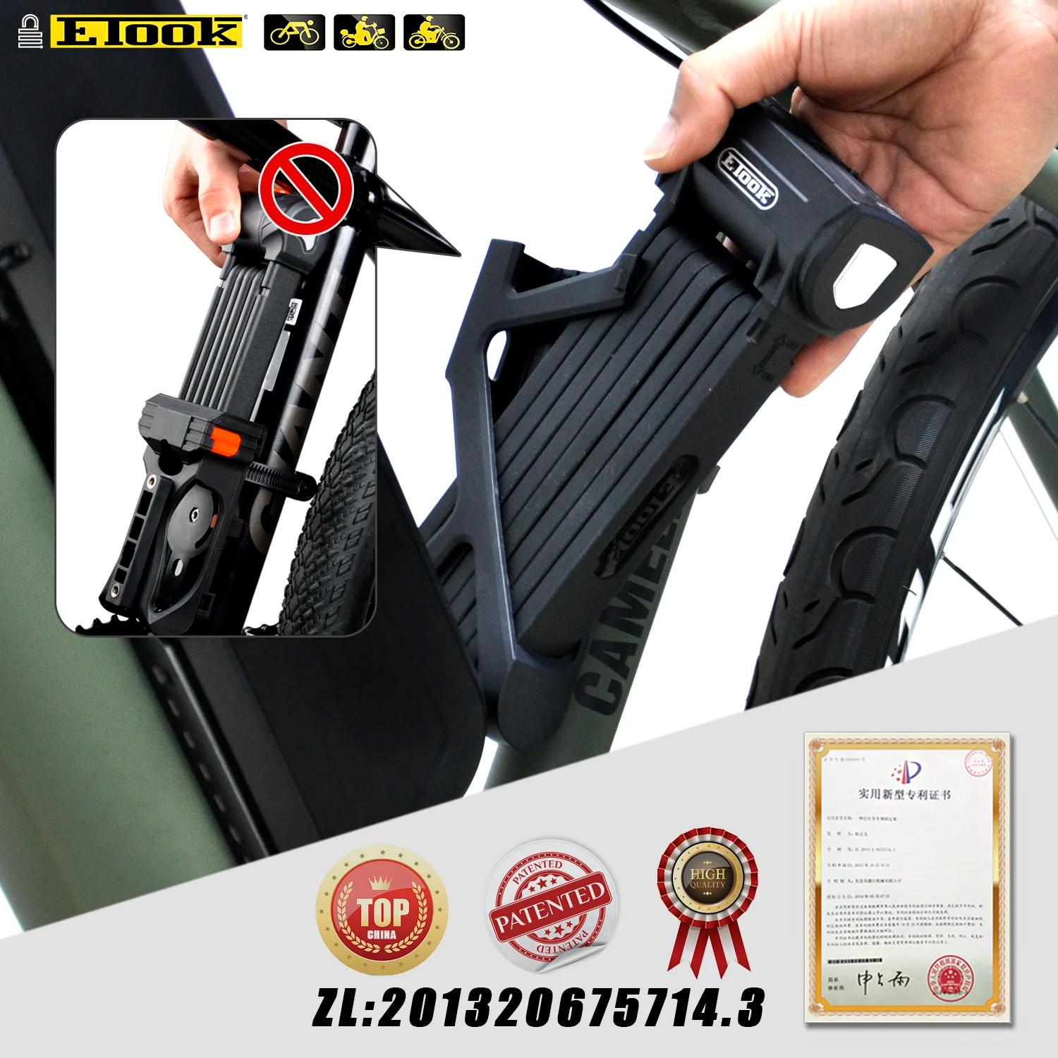 Etook-Serrure anti-vol pliable pour vélo électrique, accessoire de protection rapide pour scooter et