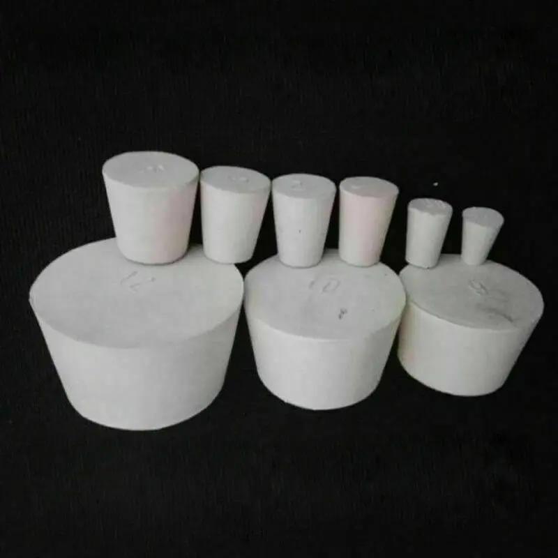 Bouchon de bouchon en caoutchouc solide, 10 pièces, Tube de bouteille, accessoires de meubles de lab