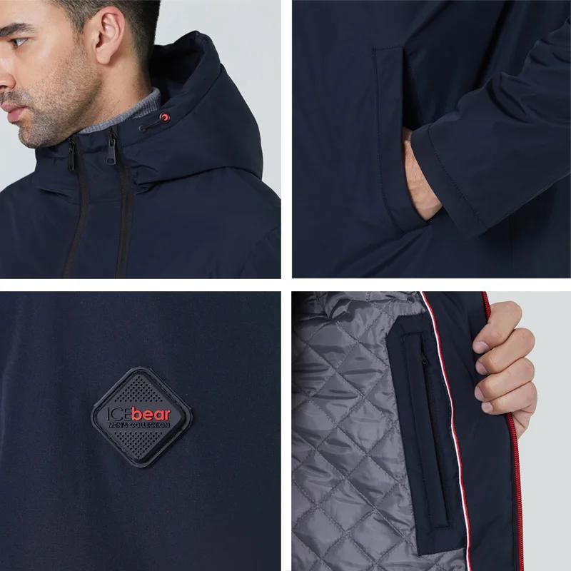 ICEbear – manteaux courts pour hommes, veste élégante avec capuche, vêtements de marque de haute qua