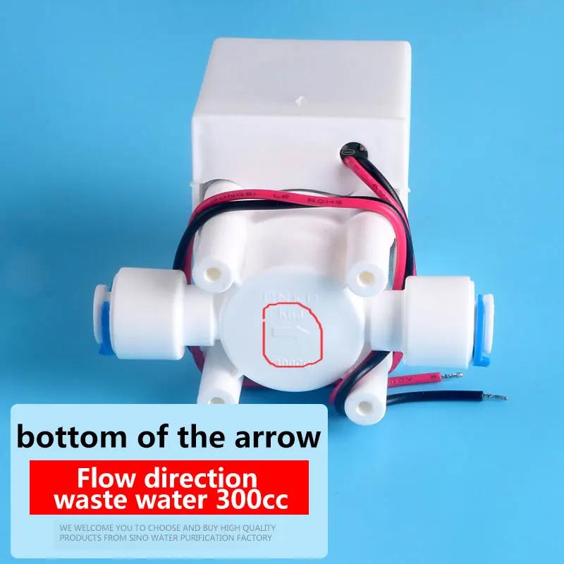 Électrovanne de purificateur d'eau CNKB DC24V RO à connexion rapide, avec limite de débit de 300cc e
