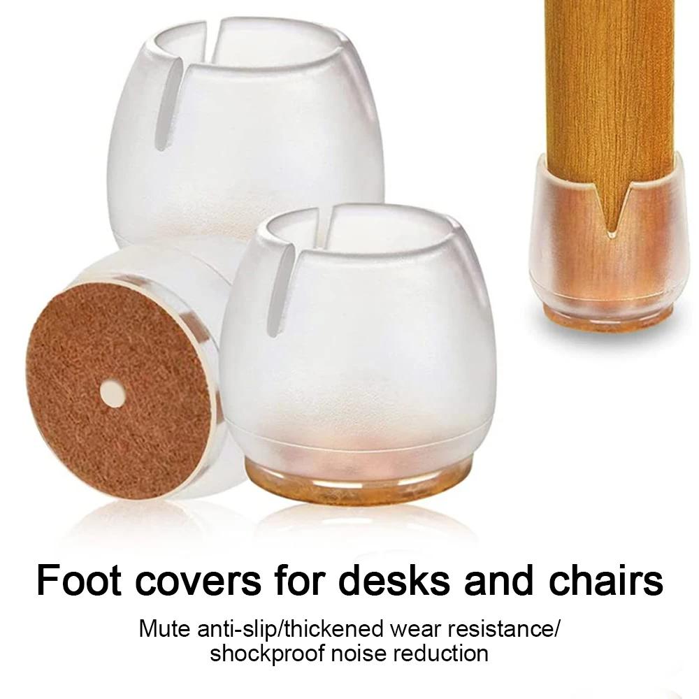 Couvre-pieds de chaise de table non ald, protège-pieds de sol en bois, coussinets de pieds de meuble