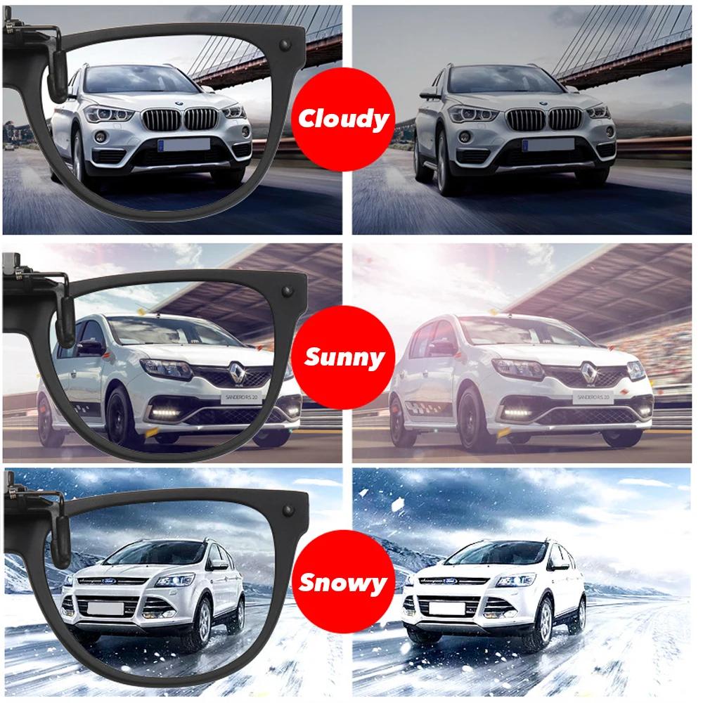 VIVIBEE Lunettes de soleil polarisées photochromiques à clipser pour hommes et femmes, lunettes de s