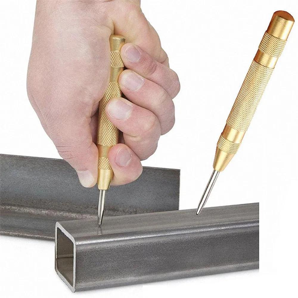 Poinçon à goupille centrale automatique, outils pour le travail du bois, marquage à ressort, forets