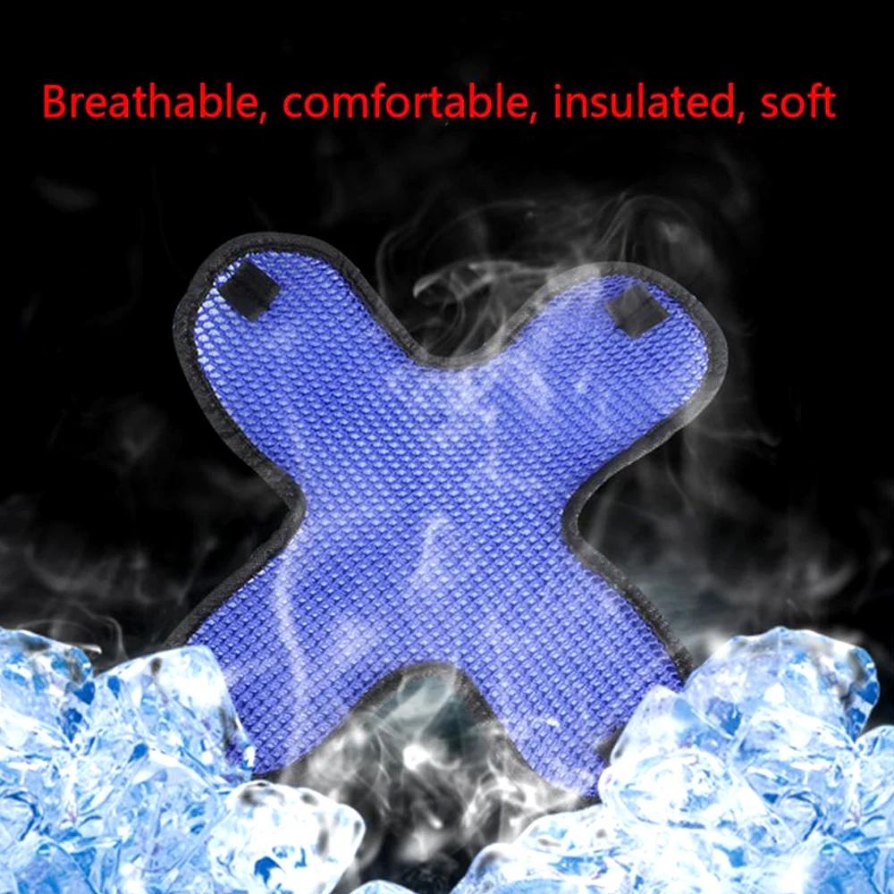 DSYCAR 1 pièces casque de moto coussin en maille nid d'abeille doublure isolante coussin de sécurité