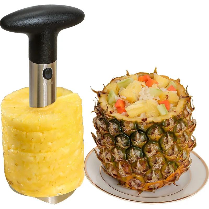 1Pc acier inoxydable facile à utiliser ananas éplucheur accessoires ananas trancheuses fruits coutea