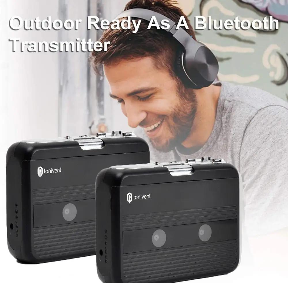 Lecteur de cassette Bluetooth, émetteur FM, baladeur stéréo, radio FM, lecteur de bande personnelle