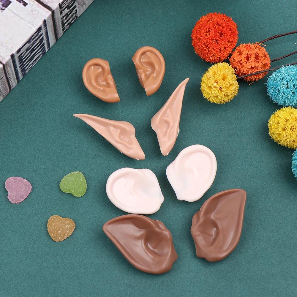 Blyth – jouet oreilles glacées de poupée, accessoires de haute qualité, couleur blanche, marron natu