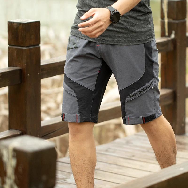 ROCKBROS – short de cyclisme pour homme, respirant, Double couche, séchage rapide, pour vtt, vélo de