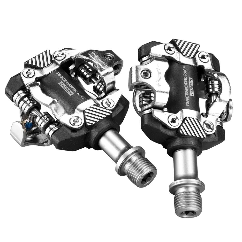 Pédales VTT Carbone XT M8100 - Système Autobloquant avec Crampons DU - Pédales Automatiques