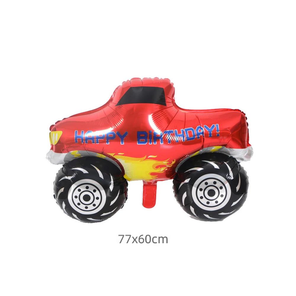 1 pièces grand monstre camion ballon voiture thème anniversaire feuille Ballons camion à benne bascu