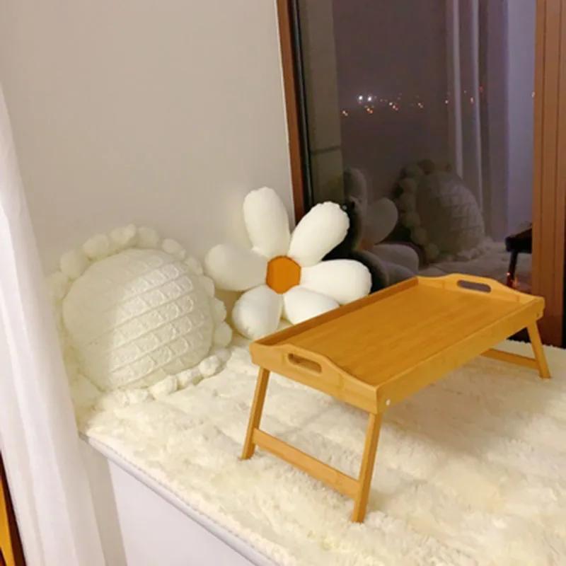 Bureau d'ordinateur, fenêtre, Table de Tatami pliable, support pour ordinateur portable, assiette de