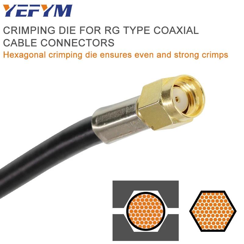 Câble Coaxial SMA/BNC RG58, 59, 62, 174,8, 11, 188, 233 pince à sertir HS-05H/02H/02H1/02H2 outils d