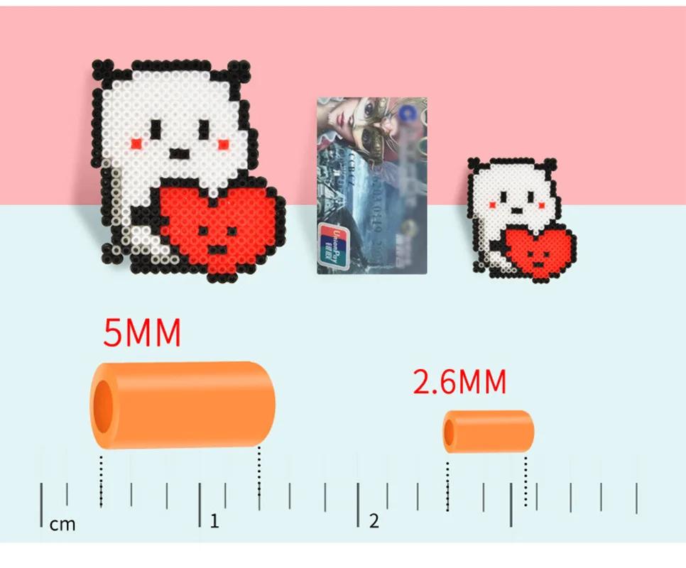 Perles Perler créatives 24/72 couleurs, Kit de jouets pour enfants, perles Hama de 2.6mm, Puzzle 3D,